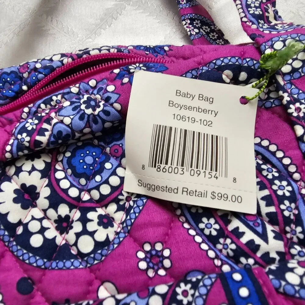 Vera Bradley Boysenberry Baby Bag! Brand new!